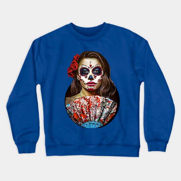 Day of the Dead Crewneck Sweatshirt by xzaclee16